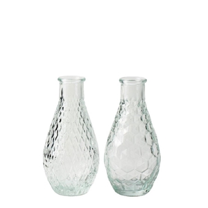 Glass Bottle Retro d02/7*14cm ass.