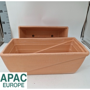 Jardinière 40cm en terre cuite orange