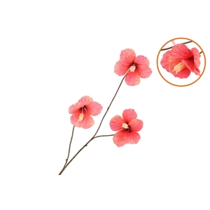 Silk Hibiscus Red 85cm