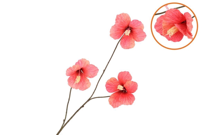 <h4>Silk Hibiscus Red 85cm</h4>