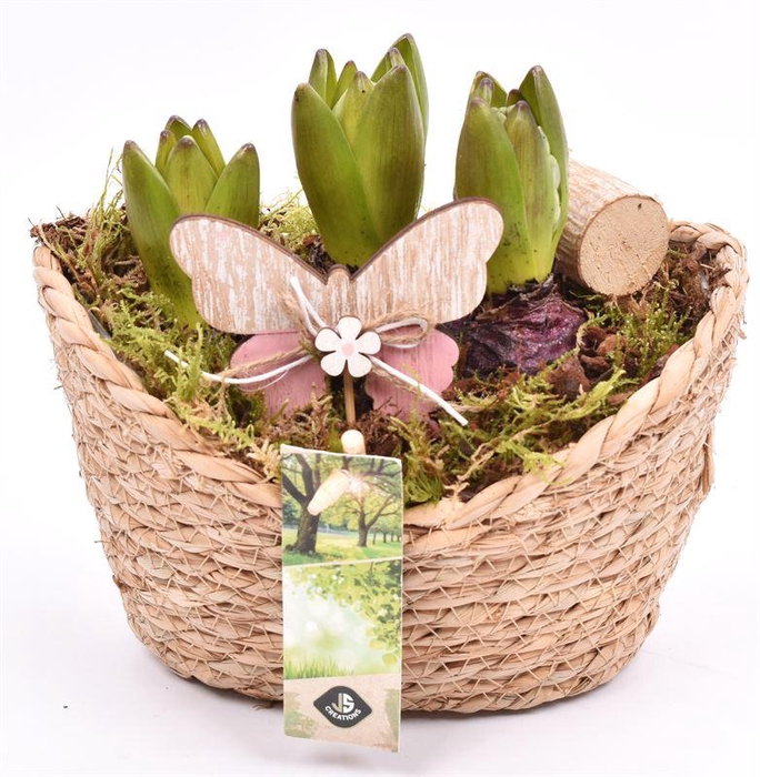 <h4>Jute mand ovaal 19x14cm</h4>