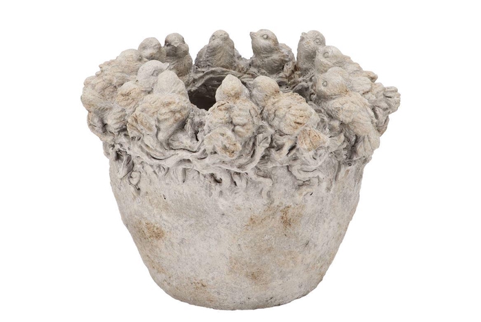 Concrete Sparrow Grey Nest 27x27x21cm Nm