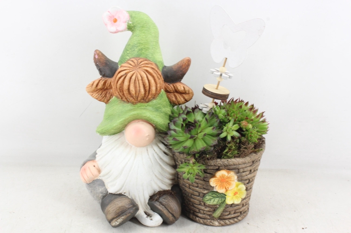 <h4>arr4 Semp JS - Kabouter groen muts met mand</h4>