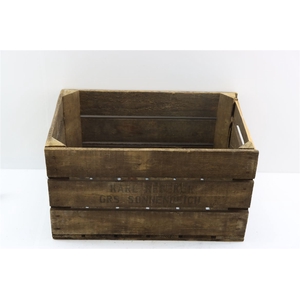 Crate Wooden 3 Lats 50x30x30cm Naturel