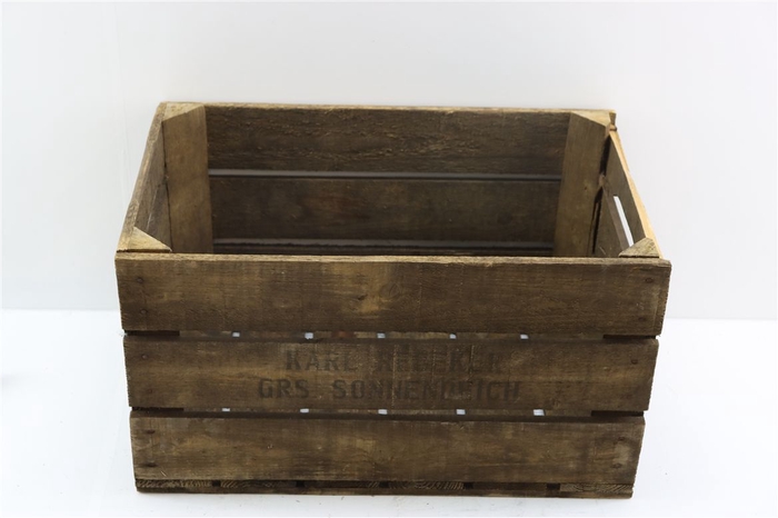 <h4>Crate Wooden 3 Lats 50x30x30cm Naturel</h4>