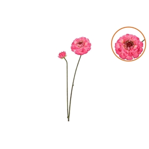 Silk Zinnia Fuchsia 54cm