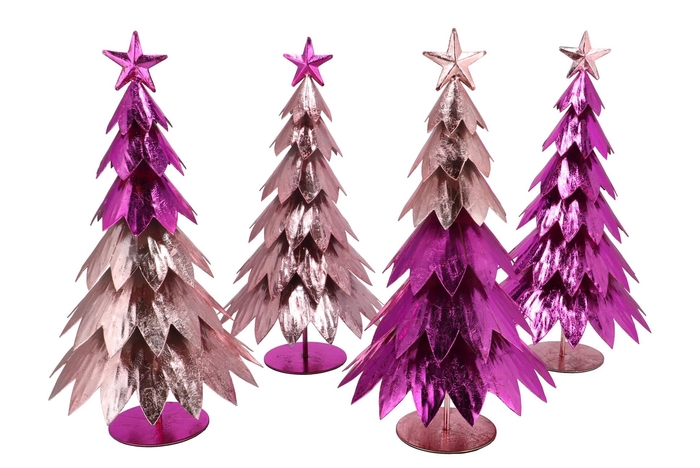 Glam Jolly Pink Mix Tree Iron Ass 22x22x40cm Nm