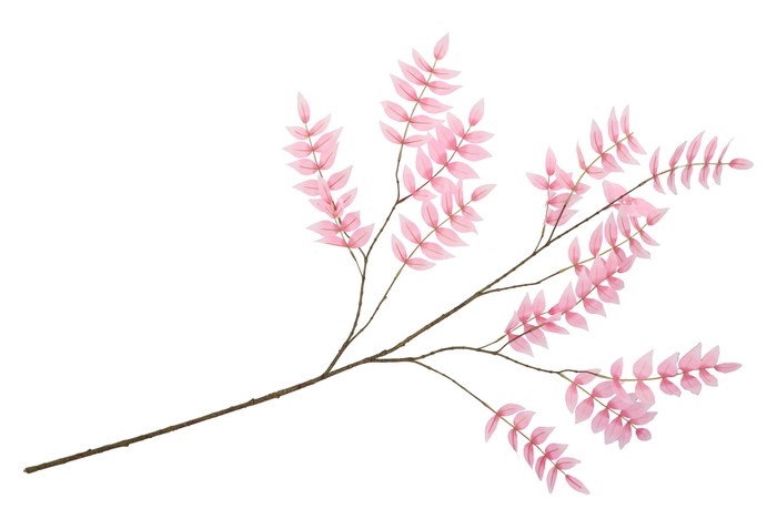 Silk Salix Leaf Pink 135cm
