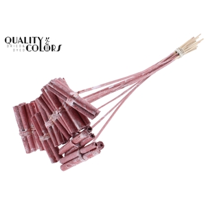 Jute Stick Posy on stem Metallic Red
