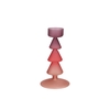 Nova Red Candle Holder Tricolor 9x9x17cm