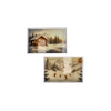 Melamine Print White Tray Rectangle Snow Ass 40x26x4cm