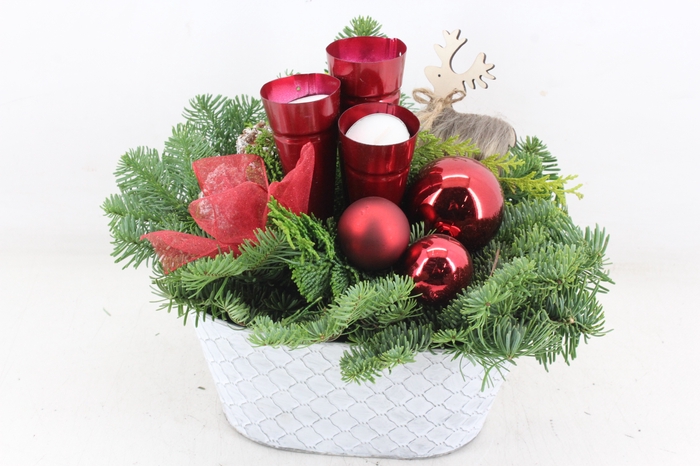 <h4>arr5 Kerst PL - Zink ovaal x3 rood</h4>