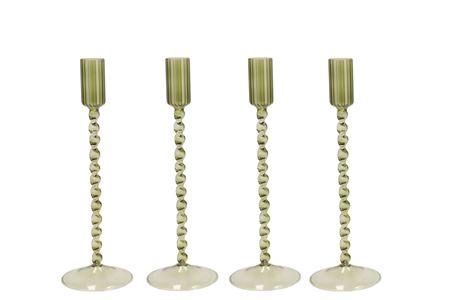 <h4>Jules Summer Green Candle Holder Ass 9x20cm</h4>