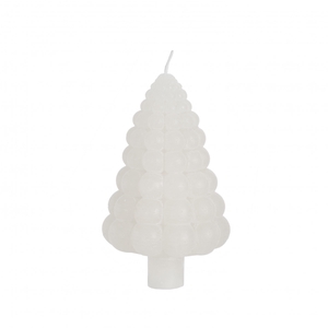 Kaars kerstboom bubble d07*12cm