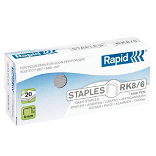 <h4>Nietjes Rapid RK8 6mm - doosje 5000st</h4>
