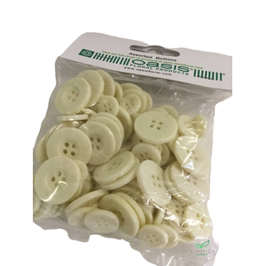 BUTTONS ASSORTED 3SIZES CREAM