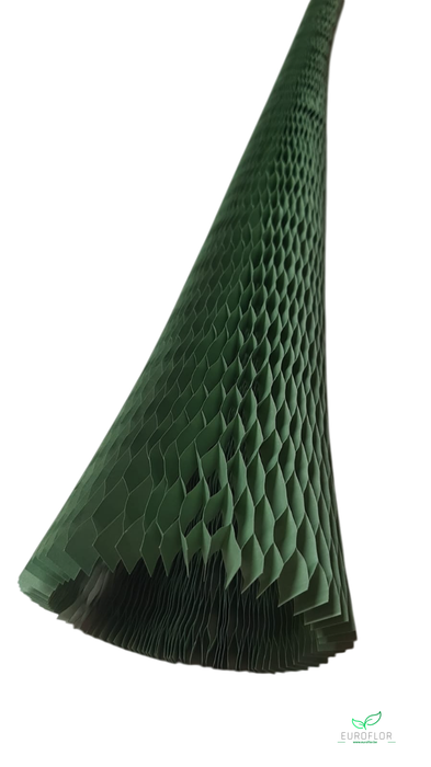 PAPER SLEEVE HONEYCOMB 90CM 70GR SAGE GREEN