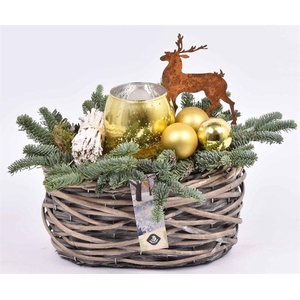 Wilg mand ovaal girjs 22x13cm