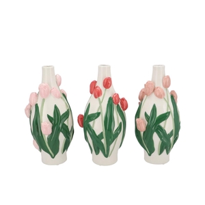 Isa Summer Pink Vase Neck Tulip Ass 15x15x30cm Nm