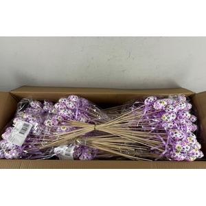 Stick Egg Fabric+bow Purple