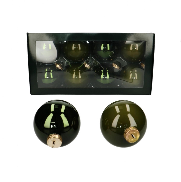 <h4>Christmas bauble Ball  80mm pearl x8</h4>