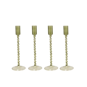 Jules Summer Green Candle Holder Ass 9x20cm