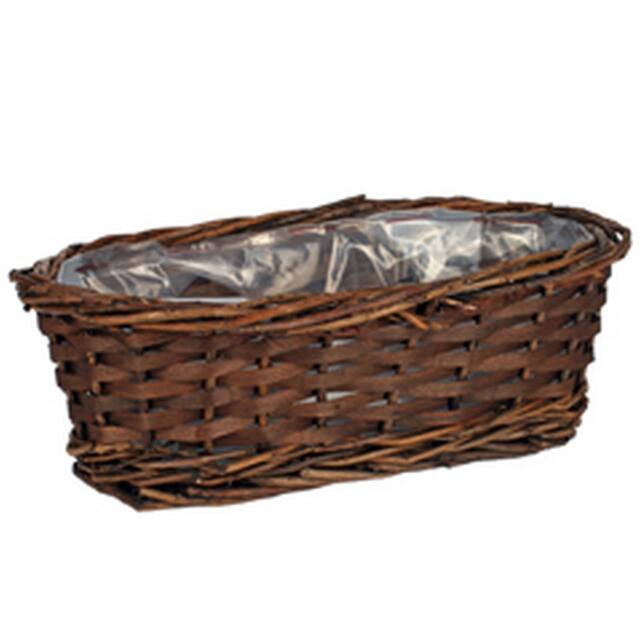 <h4>Basket Kioto woodbar L30xW16xH9.5cm brown</h4>