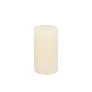 Candle Rustic Pillar Offwhite 7x13cm