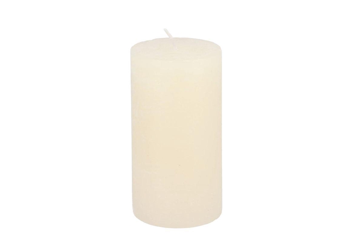 <h4>Candle Rustic Pillar Offwhite 7x13cm</h4>