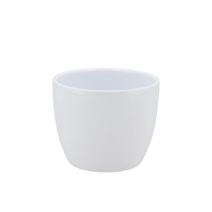 Ceramic Pot White Shiny 8cm