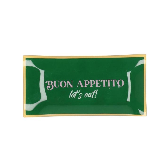 <h4>Plate Rectangle Buon Appetito 20x10x2cm</h4>