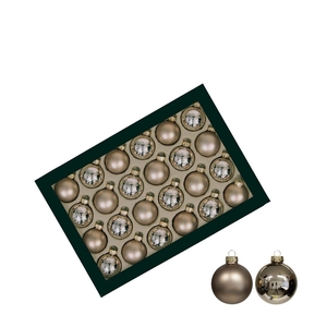 Kerstbal Bal  40mm combi x48