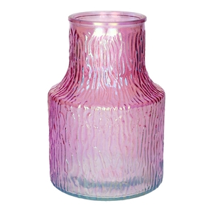 Vase Polina d8.9/13.5xh19.8 pink+pe