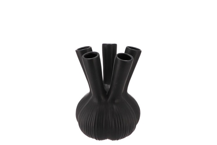 <h4>Aglio Straight Black Vase 13x13x17cm Nm</h4>