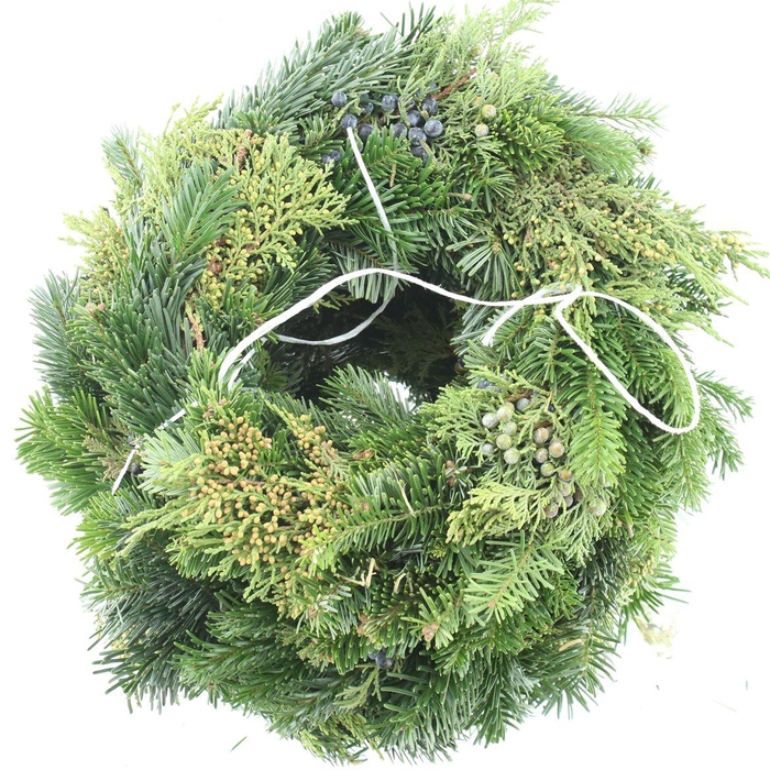 <h4>Krans Nordman Mix Half Gebonden 30cm</h4>