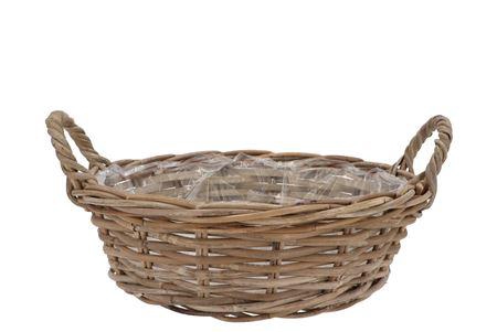 <h4>Rattan Kuboo Basket Low Ears 35x13cm</h4>