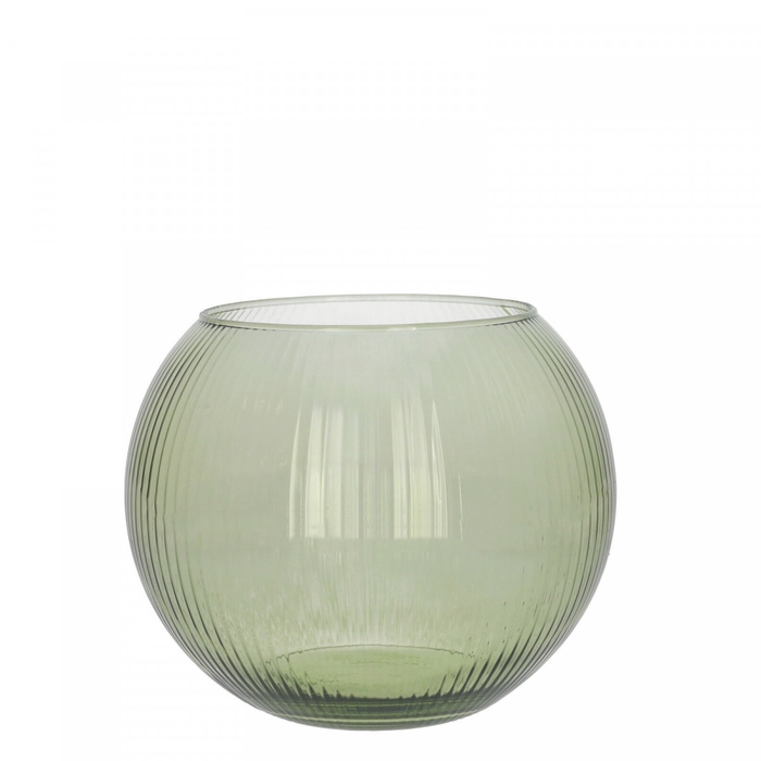Glass fishbowl lines d19/12 15 5cm