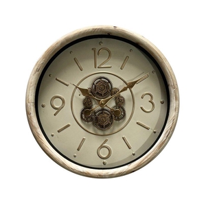Clock Gear Ø50cm Whitewash 454