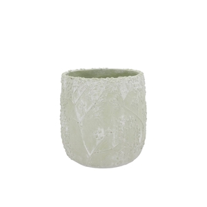 Alaska Gypsy Green Whitewash Pot 14x14x13cm