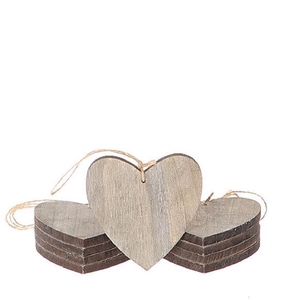 Liefde Deco hanger hart 10cm x10