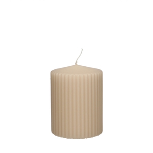 Candle Cylinder rib d07*09cm