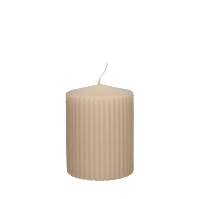 <h4>Candle Cylinder rib d07*09cm</h4>