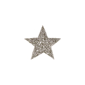 Festive Star Poplar Moss With Snow 40x40x7cm