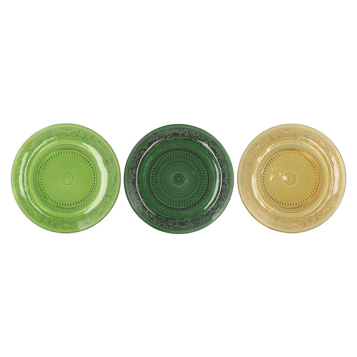 <h4>Dayah Forest Green Glass Plate 32,5x2,5cm Ass P/1 Nm</h4>