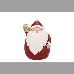 Belly Jolly Red Xmas Santa 10x9x14cm