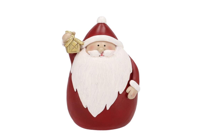Belly Jolly Red Xmas Santa 10x9x14cm