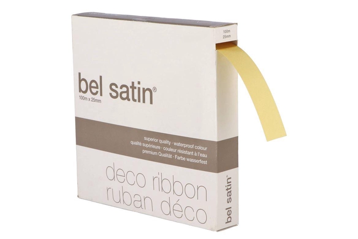 <h4>Ribbon Satin 50 Lichtgeel 100m X 25mm P/1</h4>