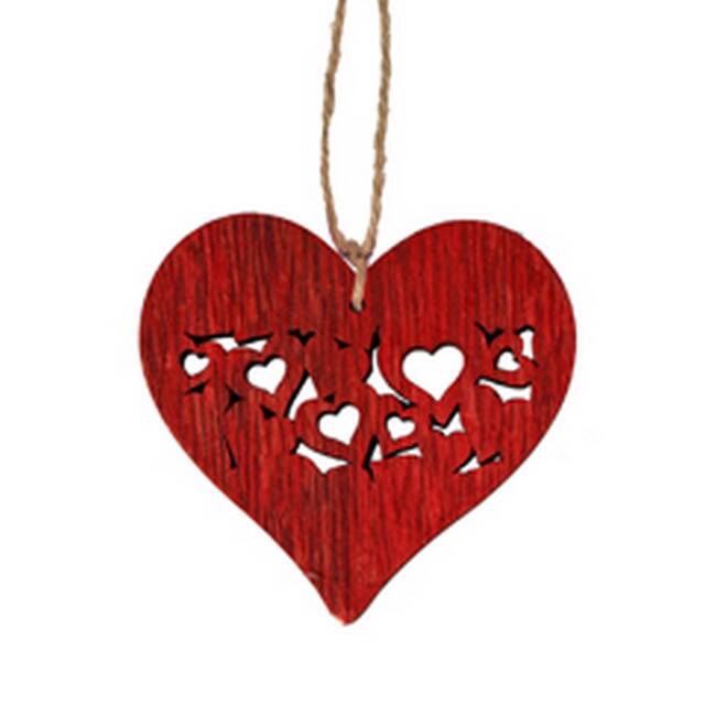 <h4>Hanger heart full 7x7.5cm + 16cm touw rood</h4>