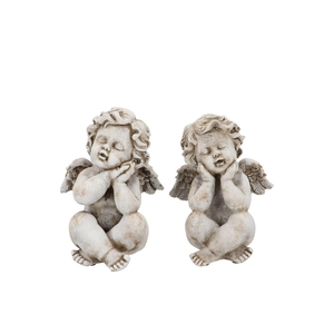 Concrete Saint Angel Cross Legs Ass 16x16x22cm Nm
