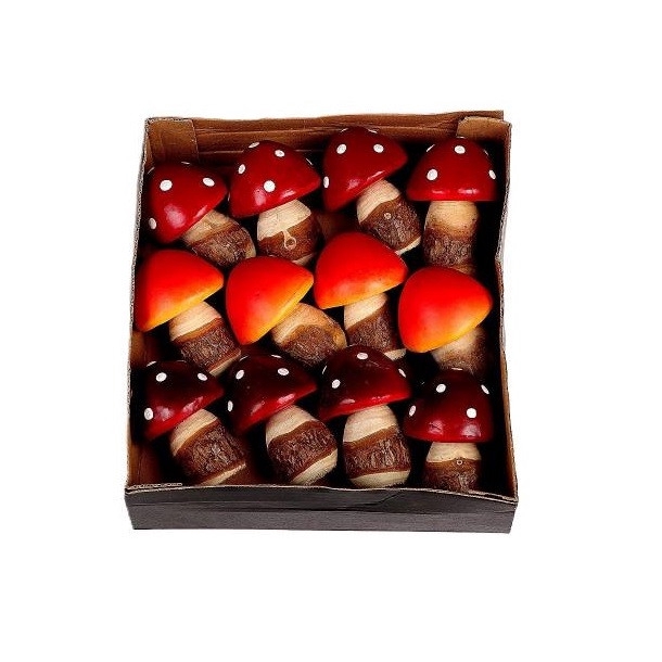 Herfst Paddenstoel Pixie d06*9cm